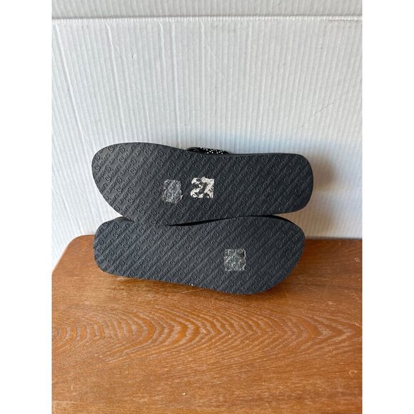 Skechers Women Slip On Thong Wedge Sandals Black  Sz 10 sku 2775 - Picture 12 of 12